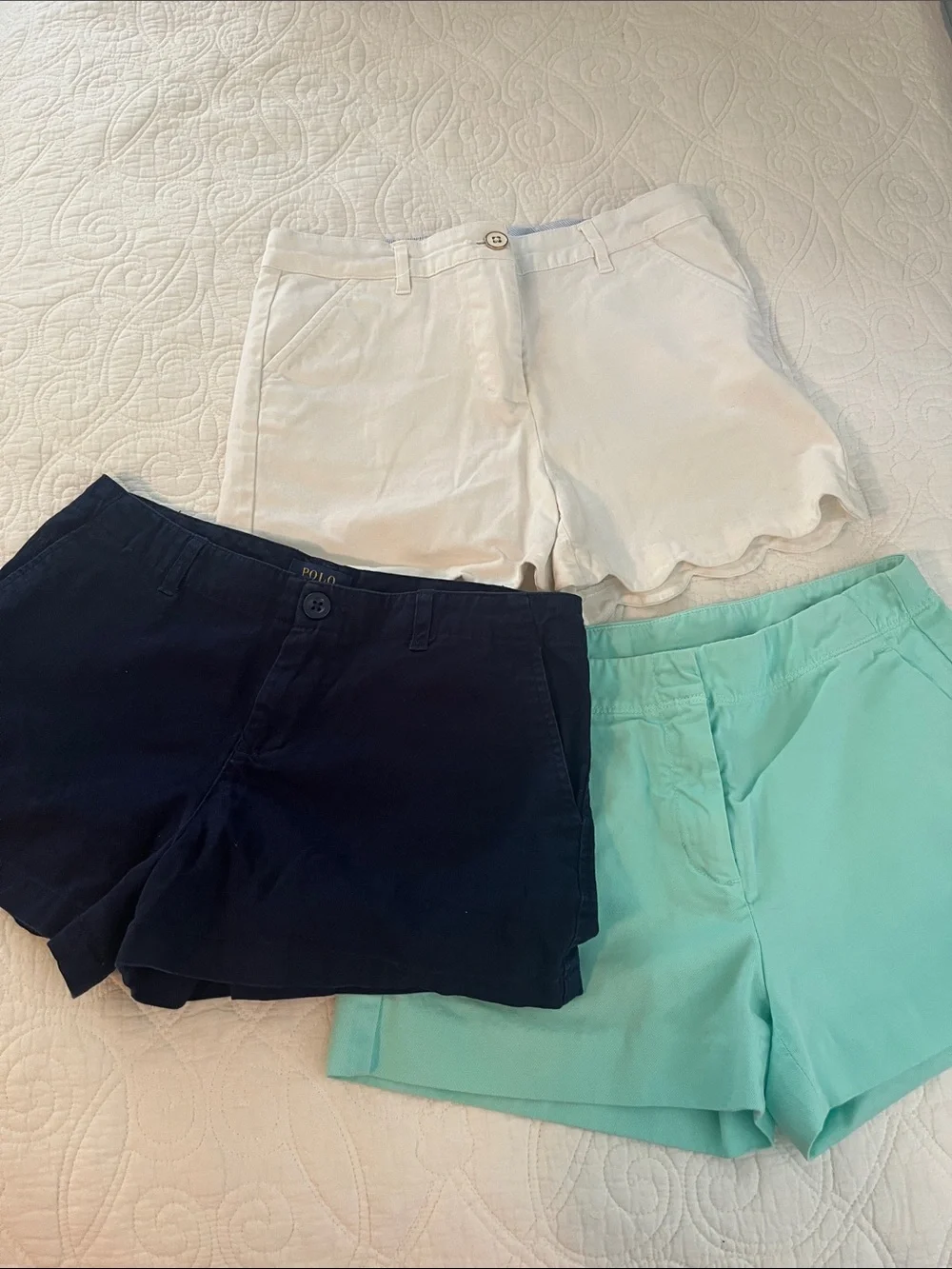 Lot of 3 Girls Shorts - Ralph Lauren, Crewcuts and Crown & Ivy